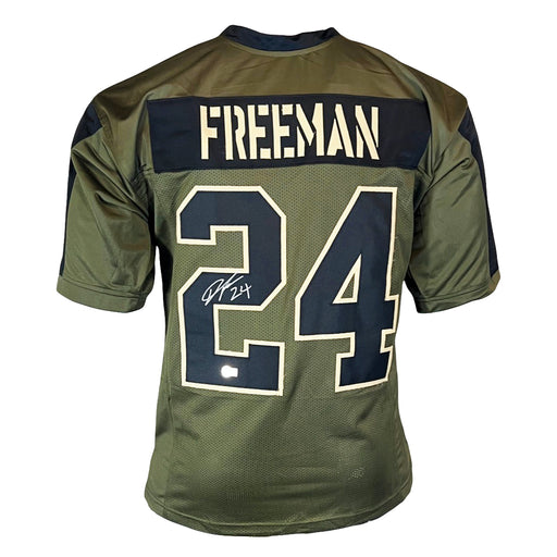 Devonta Freeman Signed Atlanta Salute to Service Football Jersey (Beckett)