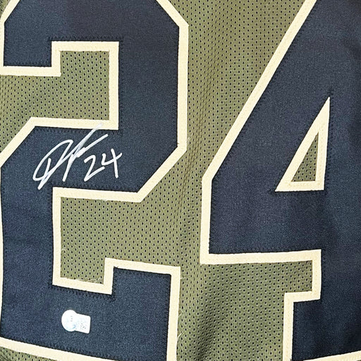 Devonta Freeman Signed Atlanta Salute to Service Football Jersey (Beckett)