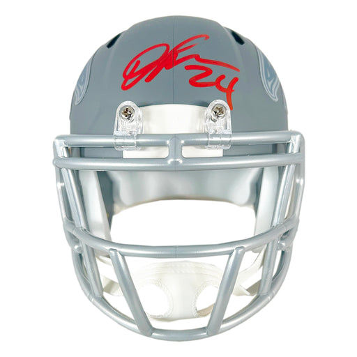 Devonta Freeman Signed Atlanta Falcons Slate Alternate Speed Mini Football Helmet (Beckett)