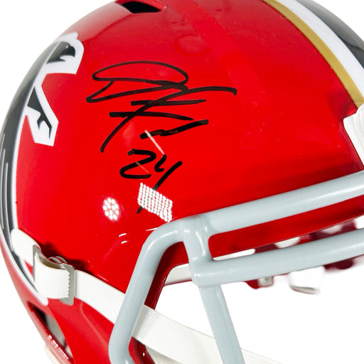 Devonta Freeman Signed Atlanta Falcons Throwback 66-69 Speed Full-Size Replica Football Helmet (Beckett)