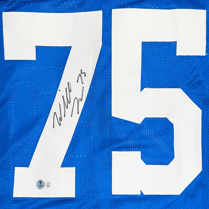 Will Fries Signed Indianapolis Blue Football Jersey (Beckett)