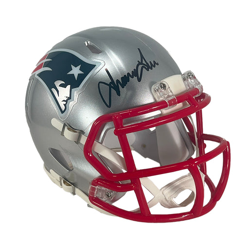 Irving Fryar Signed New England Patriots Speed Mini Football Helmet (Beckett)