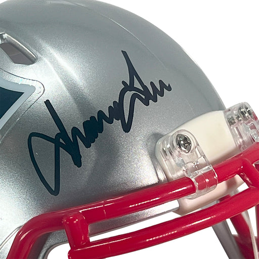 Irving Fryar Signed New England Patriots Speed Mini Football Helmet (Beckett)