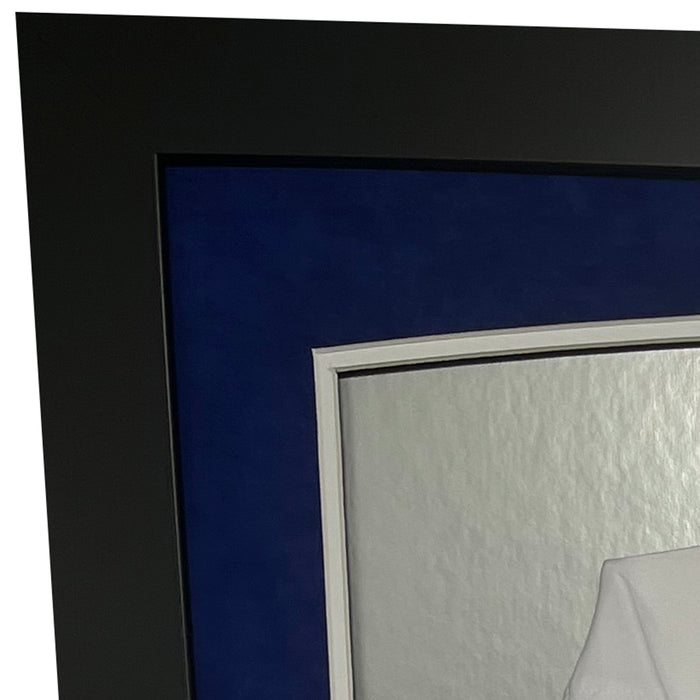 Steve Garvey Signed Los Angeles White Custom Double-Suede Framed baseb — RSA