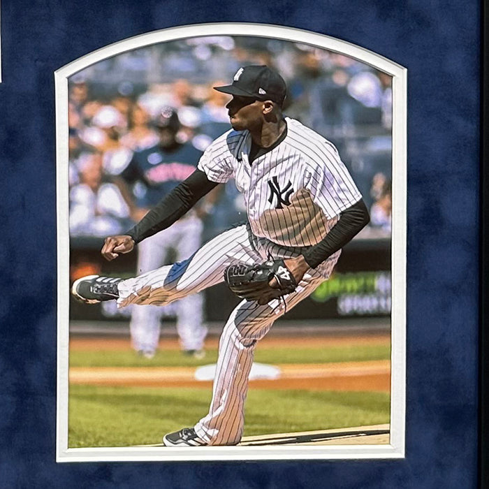 Domingo German Signed New York Gray Custom Double-Suede Framed