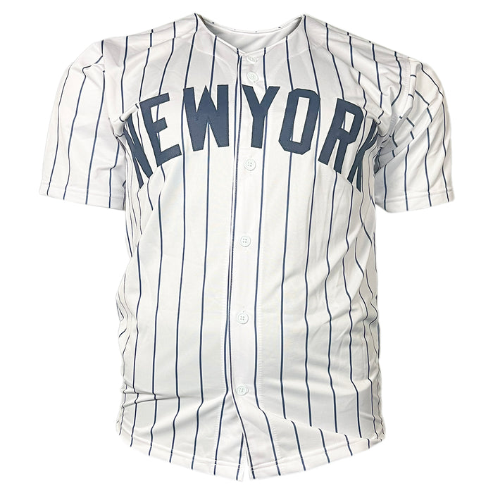 Jason Giambi Signed 5x All Star Inscription New York Pinstripe Baseball Jersey (JSA)