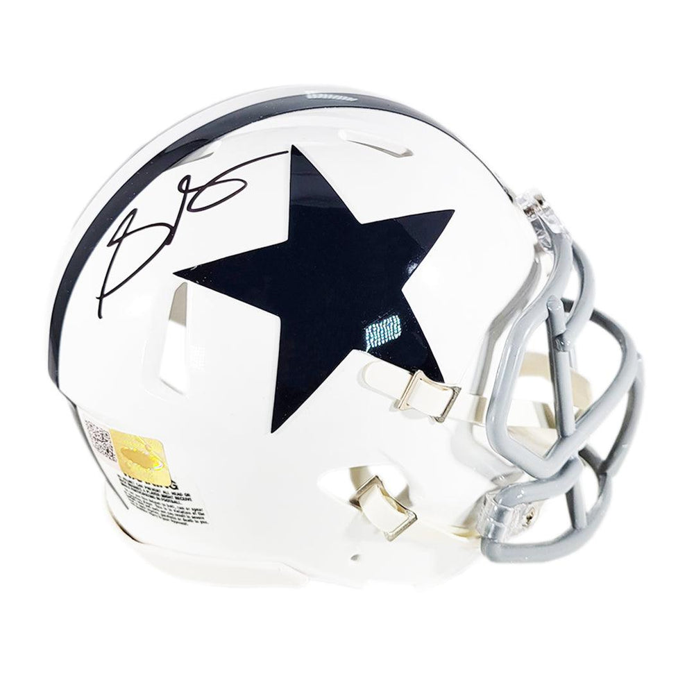 Stephon Gilmore Signed Dallas Cowboys Throwback 1960-63 Speed Mini Football Helmet (JSA) - RSA