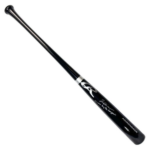 Tom Glavine Signed Chicks Dig The Longball Inscription Rawlings Black Baseball Bat (JSA)