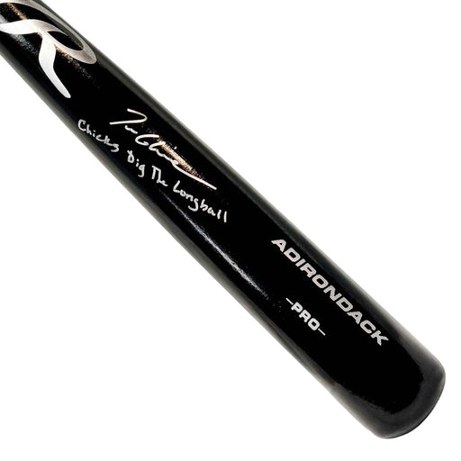 Tom Glavine Signed Chicks Dig The Longball Inscription Rawlings Black Baseball Bat (JSA)