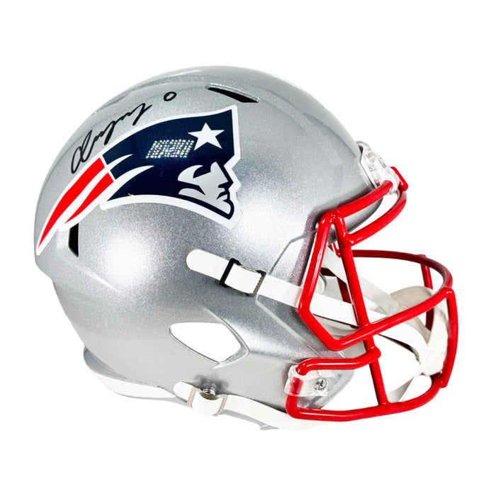 Christian Gonzalez Signed New England Patriots Speed Full-Size Replica Football Helmet (Beckett)