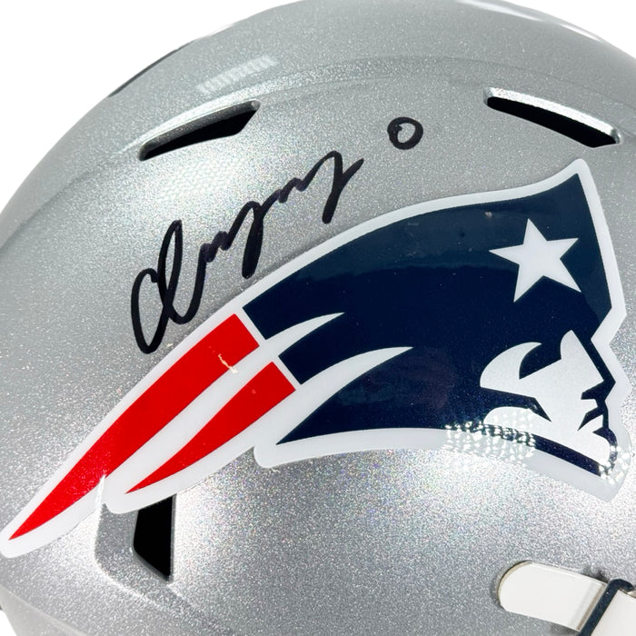 Christian Gonzalez Signed New England Patriots Speed Full-Size Replica Football Helmet (Beckett)