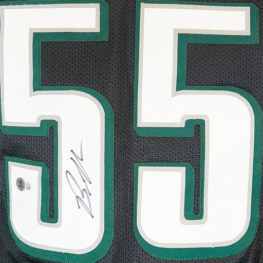 Brandon Graham Signed Philadelphia Black Football Jersey (Beckett)