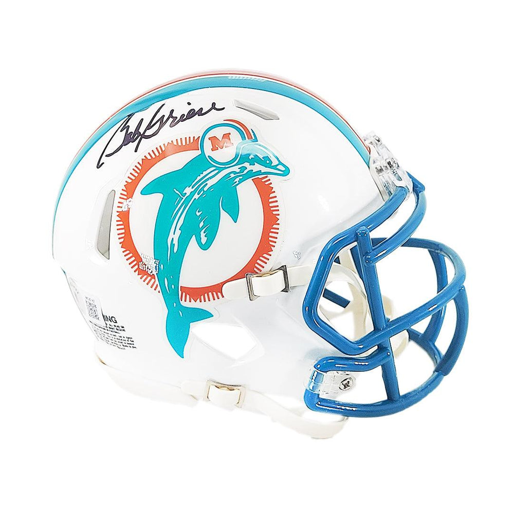 Bob Griese Autographed Miami Speed Mini Football Helmet - BAS