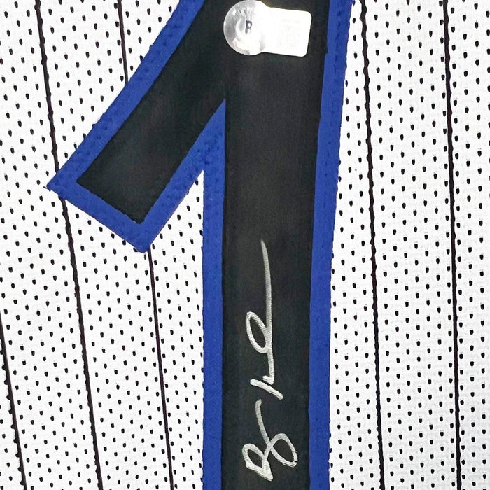 RSA Anfernee Penny Hardaway Signed Orlando Blue Basketball Jersey (Beckett)