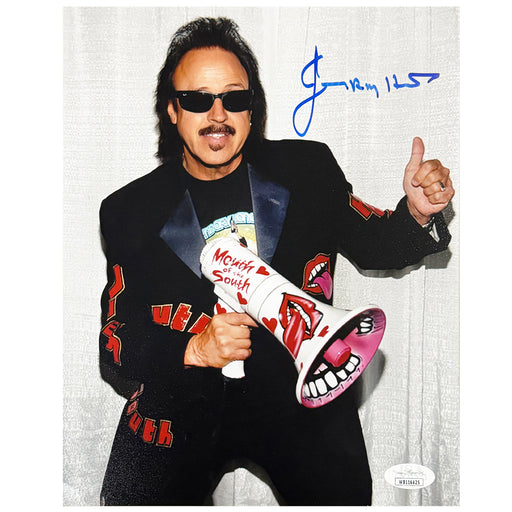 Jimmy Hart Signed Pose 2 Wrestling 8x10 Photo (JSA)