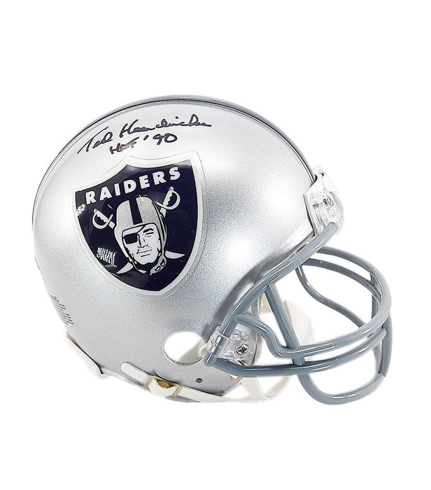 Ted Hendricks Signed HOF 90 Inscription Oakland Raiders Mini Football  Helmet (JSA)