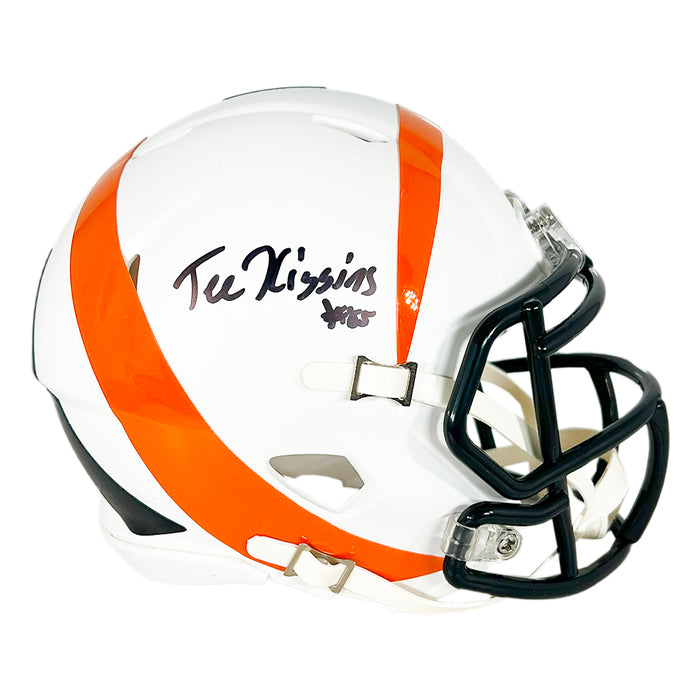 Tee Higgins Signed Cincinnati Bengals Amp Mini Football Helmet (Beckett)