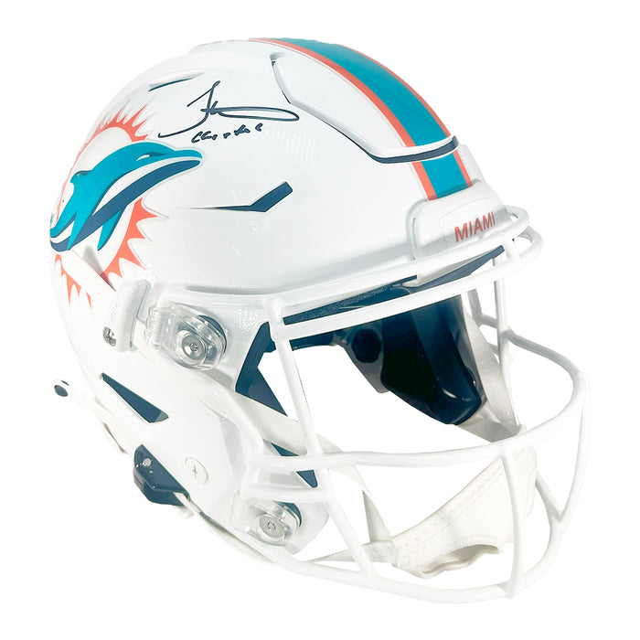 Tyreek Hill Signed Cheetah Inscription Miami Dolphins Authentic SpeedFlex Full-Size Football Helmet (Beckett)