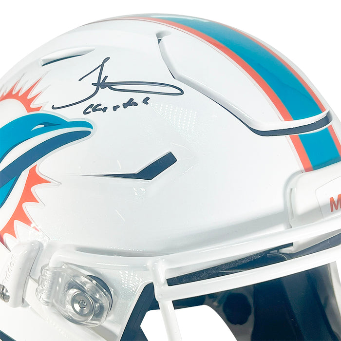 Tyreek Hill Signed Cheetah Inscription Miami Dolphins Authentic SpeedFlex Full-Size Football Helmet (Beckett)