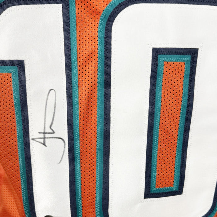 Tyreek Hill Signed Miami Orange Football Jersey (Beckett)