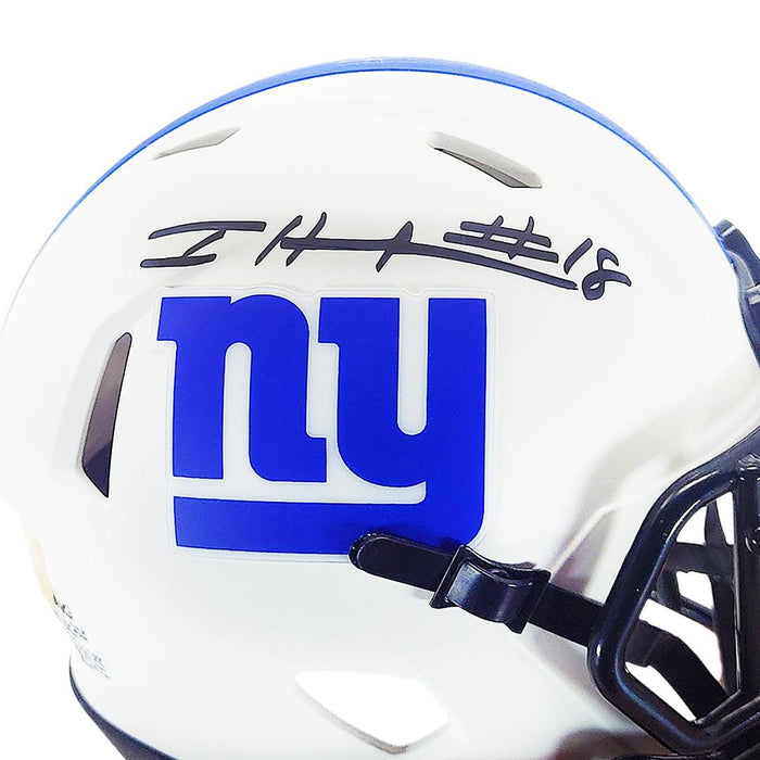 Isaiah Hodgins Signed New York Blue Football Jersey (JSA) — RSA