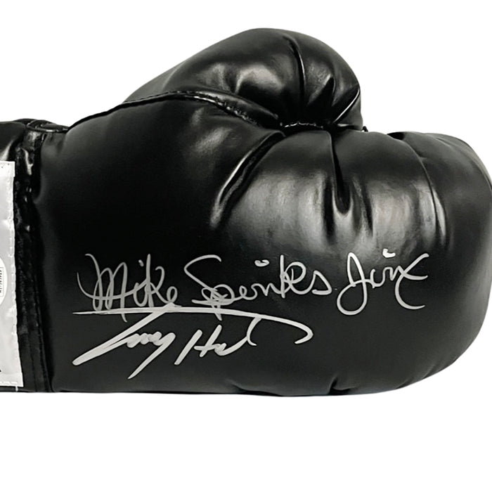 Larry Holmes Michael Spinks Signed Black Boxing (JSA)