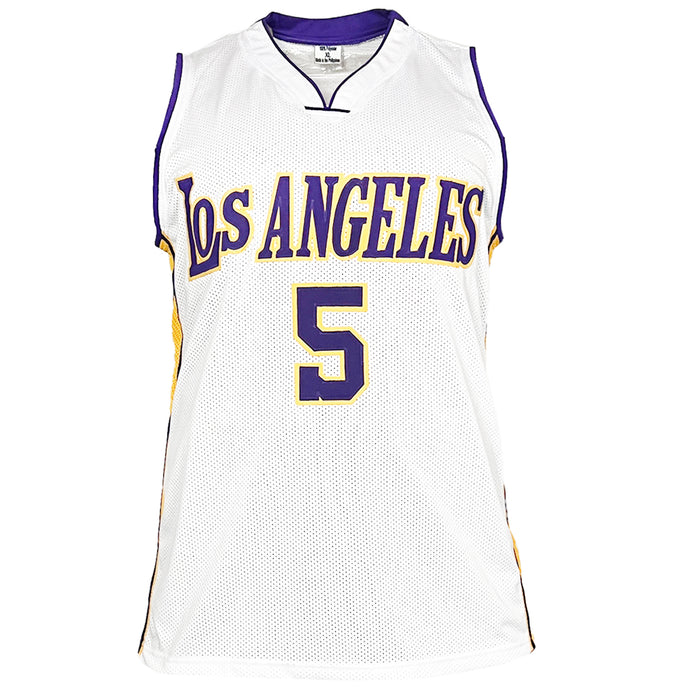 Robert Horry Signed Los Angeles White Basketball Jersey (Beckett)