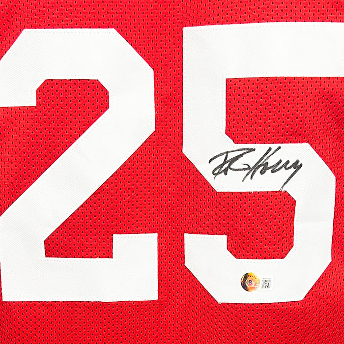 Robert Horry Signed Houston Red Basketball Jersey (Beckett)