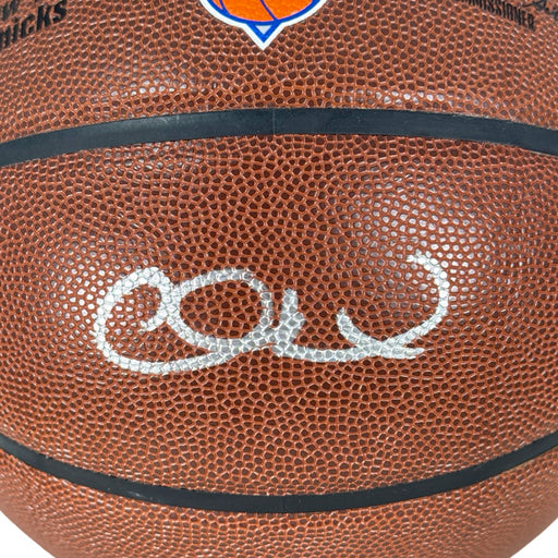 Alan Houston Signed New York Knicks NBA Team Logo Basketball (Beckett)