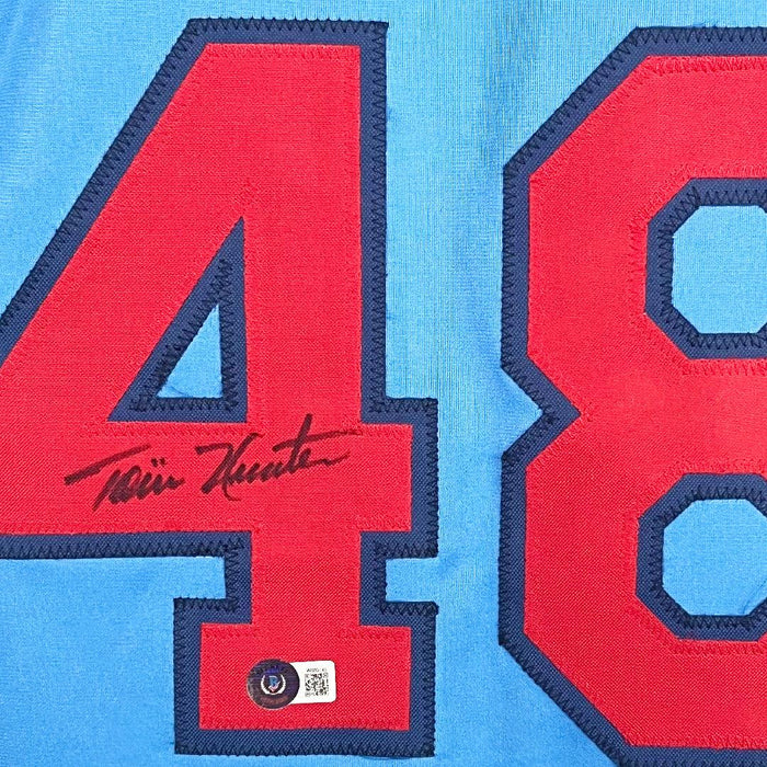 Torii Hunter Signed Custom White Baseball Jersey