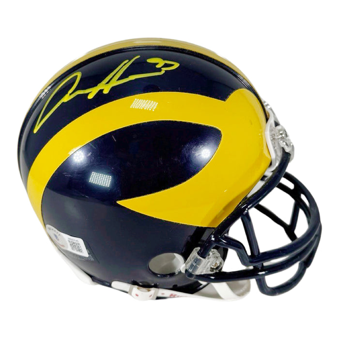 Aidan Hutchinson Signed Michigan Wolverines Mini Football Helmet (Beckett)