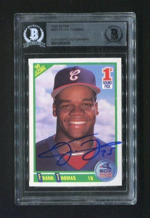 1990 Score Frank Thomas #663 BGS Rookie Baseball Card - RSA