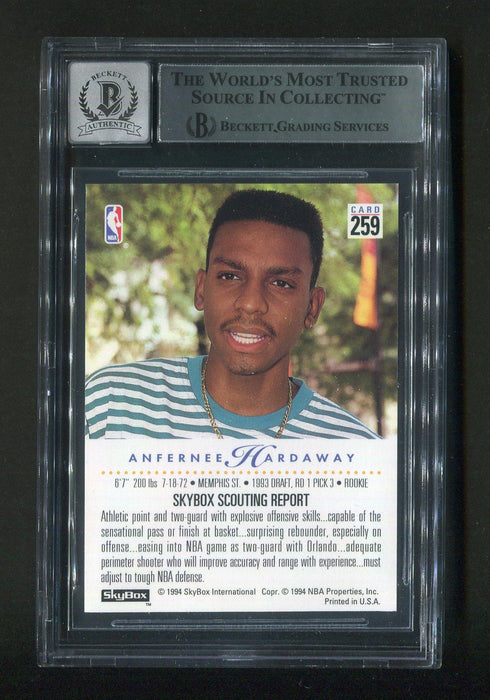 1993-94 Skybox Premium #259 Anfernee Penny Hardaway BGS 10 Autograph Signed Rookie Card - RSA