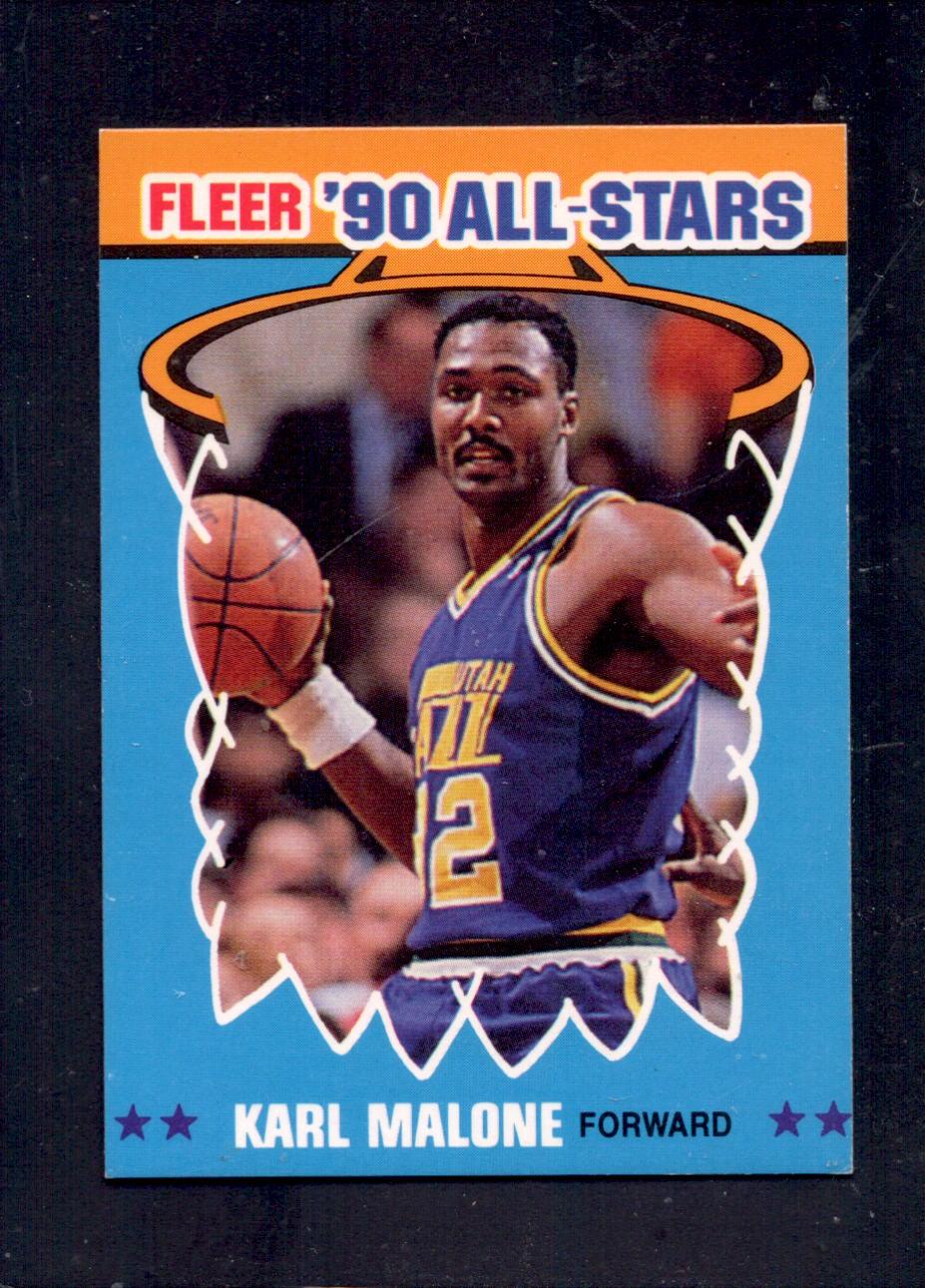 199091 Fleer 7 Karl Malone Utah Jazz AllStar Basketball Cards — RSA