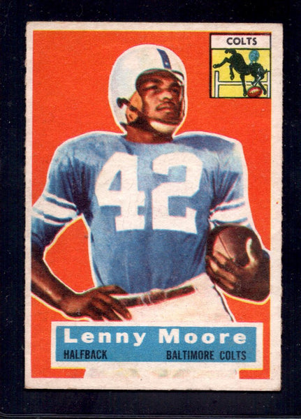 1956 Topps #60 Lenny Moore Colts Rookie Football Card — RSA