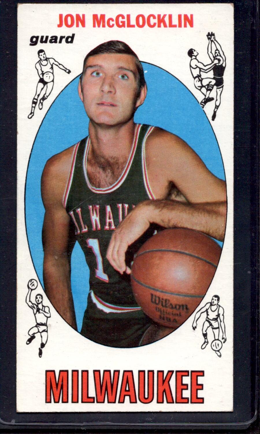 1969-70 Topps #14 Jon McGlocklin Milwaukee Bucks Rookie Basketball Car ...