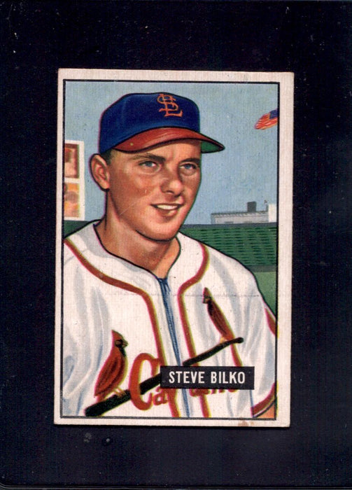 1951 Steve Bilko Bowman #265 Cardinals Rookie Baseball Card - RSA