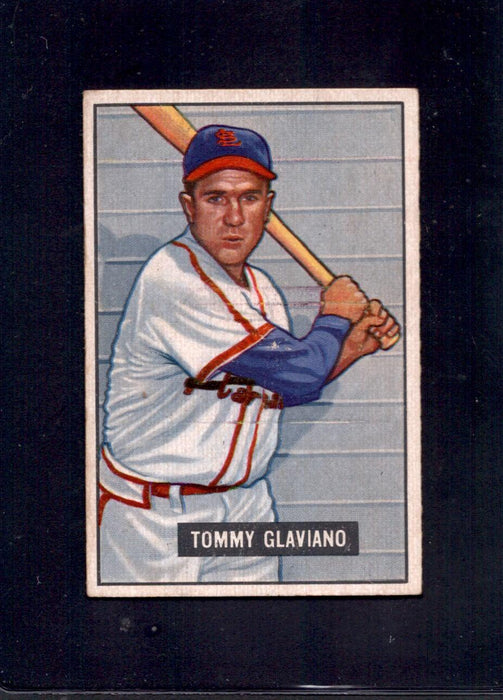 1951 Tommy Glaviano Bowman #301 Cardinals Rookie Baseball Card - RSA