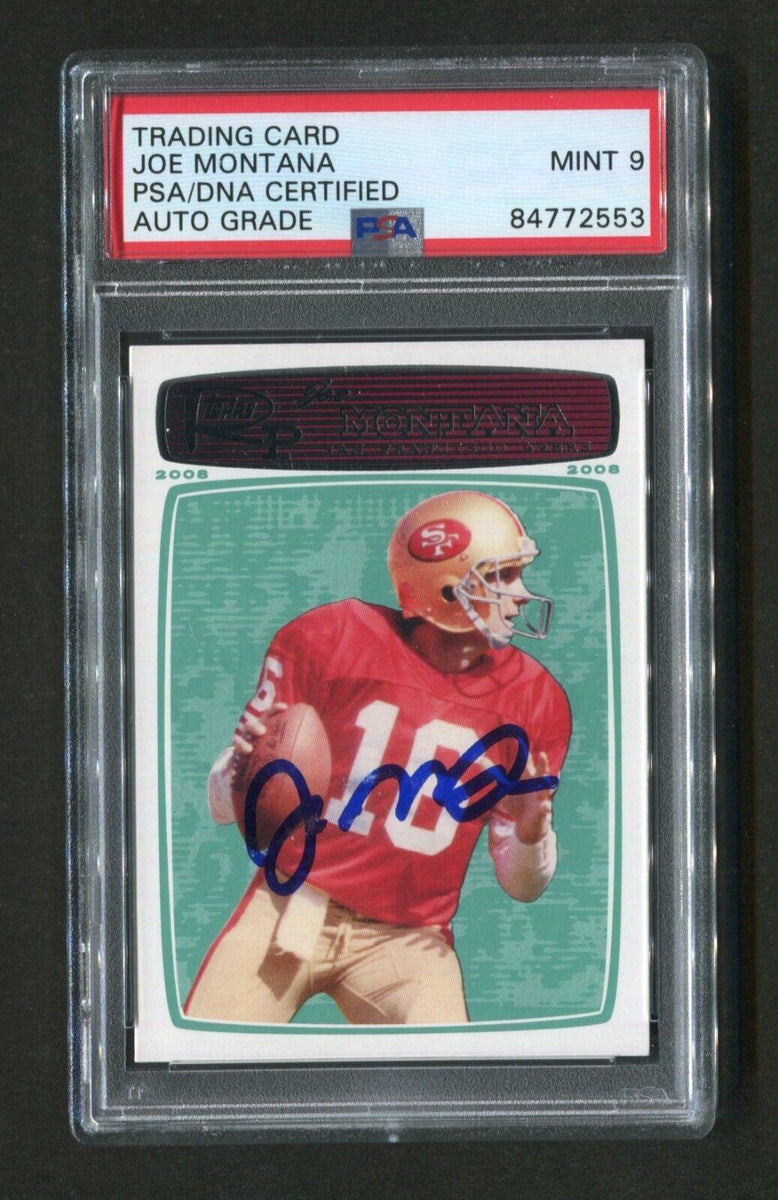 Joe Montana factory Football card