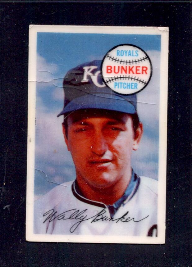 1970 Wally Bunker Kellogg's #70 Royals Baseball Card — RSA