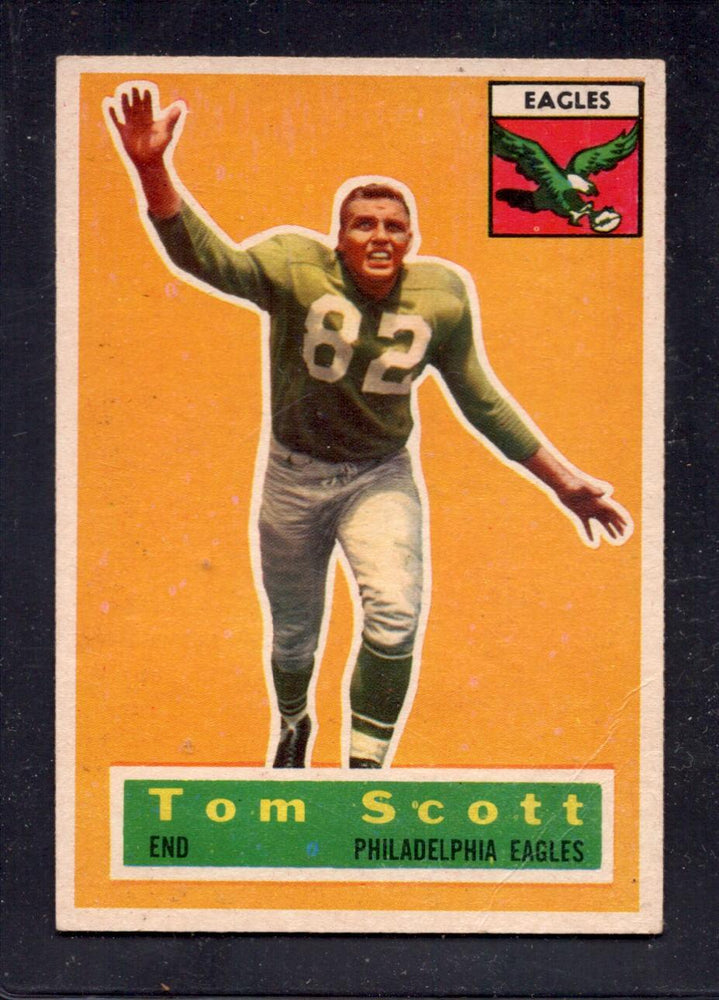 1956 Topps #112 Tom Scott Eagles Football Card — RSA