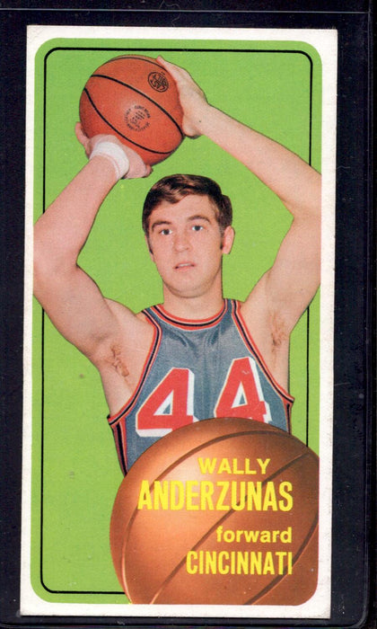 1970-71 Topps #21 Wally Anderzunas Cincinnati Royals Basketball Cards - RSA