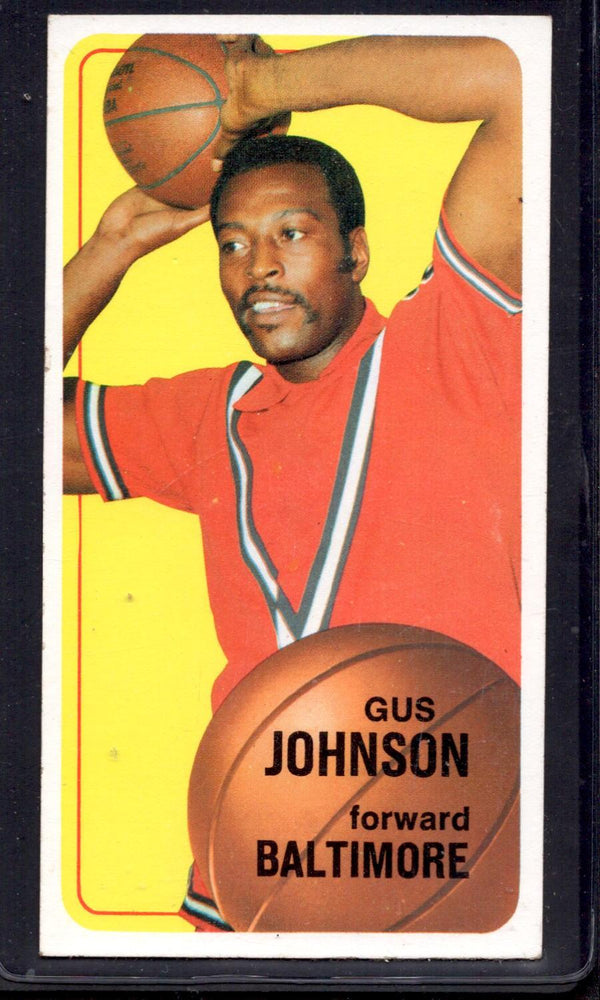 1970-71 Topps #92 Gus Johnson Baltimore Bullets Basketball Cards - RSA