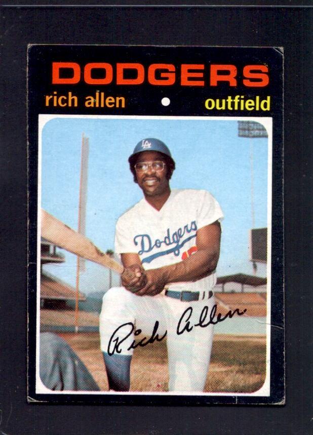 1971 Dick Rich Allen Topps #650 Dodgers Baseball Card - RSA