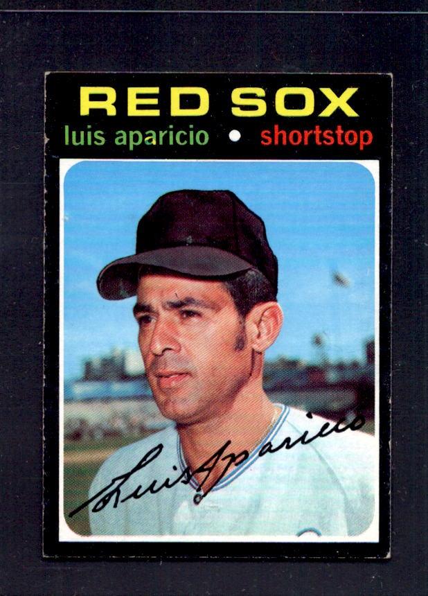 1971 Luis Aparicio Topps #740 Red Sox Baseball Card — RSA