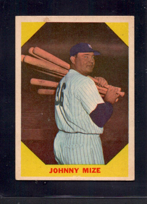 1960 Johnny Mize Fleer Baseball Greats #38 Baseball Card - RSA