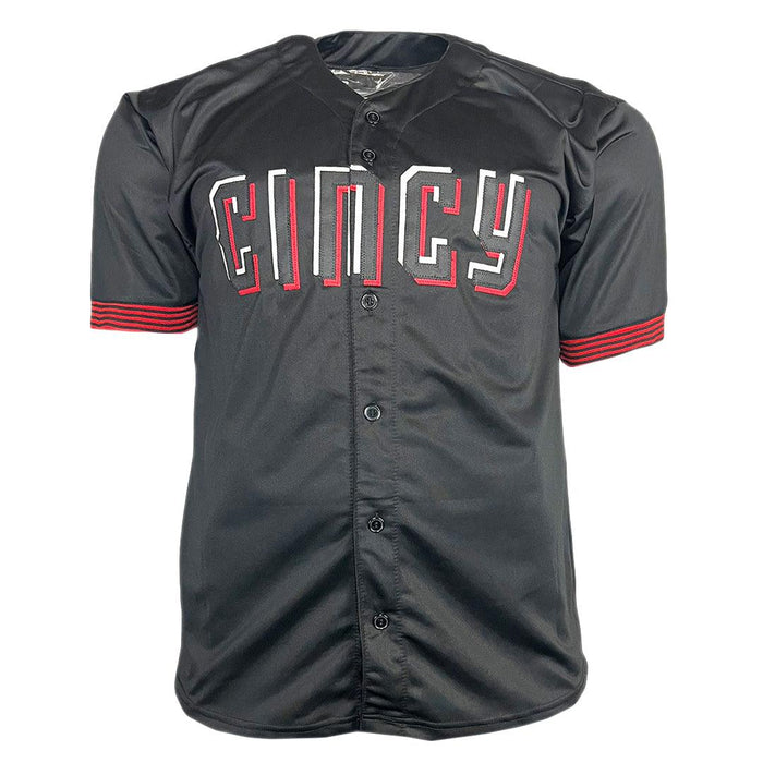 Blank Black Baseball Jersey  Custom baseball jersey, Baseball jerseys,  Reds baseball