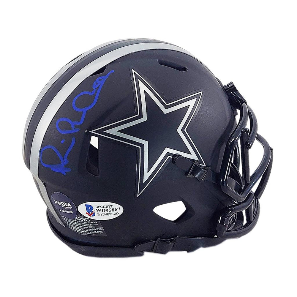 Michael Irvin Signed Dallas Cowboys Eclipse Speed Mini Football Helmet (Beckett) - RSA