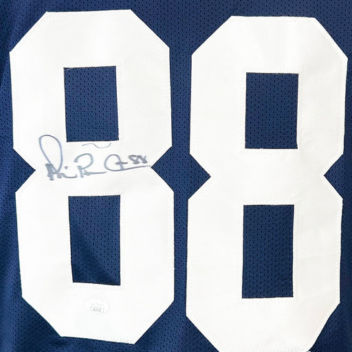 Michael Irvin Signed Dallas Thanksgiving Football Jersey (JSA)