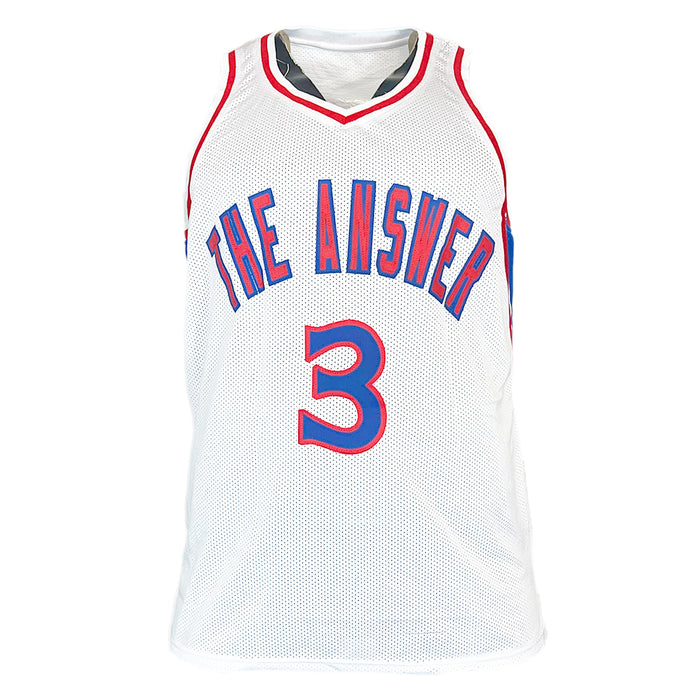 Allen Iverson Signed Philadelphia White The Answer Basketball Jersey (Beckett)